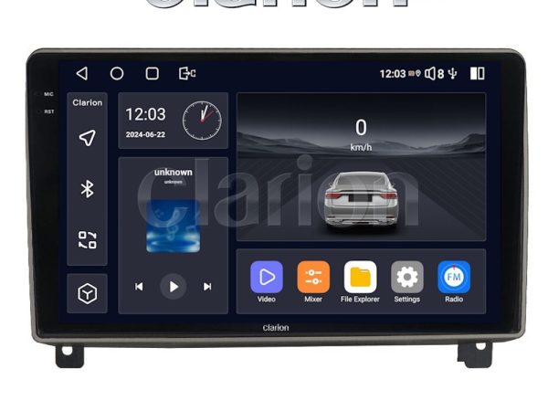 CLARION GL74404 Οθόνη OEM Multimedia Αυτοκινήτου για PEUGEOT 407 2004 > 2011 (CarPlay/AndroidAuto/BT/GPS/WIFI/GPRS)
