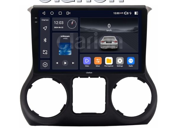 CLARION GL74745B Οθόνη OEM Multimedia Αυτοκινήτου για Jeep Wrangler 2011 > 2017 (CarPlay/AndroidAuto/BT/GPS/WIFI/GPRS)