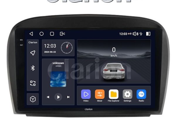CLARION GL74817 Οθόνη OEM Multimedia Αυτοκινήτου για Mercedes SL 2009 > 2014 (CarPlay/AndroidAuto/BT/GPS/WIFI/GPRS)