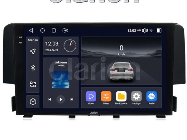 CLARION GL74941 Οθόνη OEM Multimedia Αυτοκινήτου για HONDA CIVIC 2016> (CarPlay/AndroidAuto/BT/GPS/WIFI/GPRS)