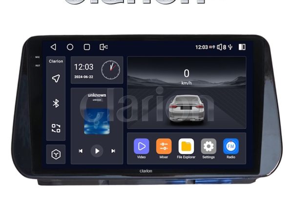 CLARION GL74963 Οθόνη OEM Multimedia Αυτοκινήτου για Hyundai Santa Fe  - IX45 2018 > 2019 (CarPlay/AndroidAuto/BT/GPS/WIFI/GPRS)