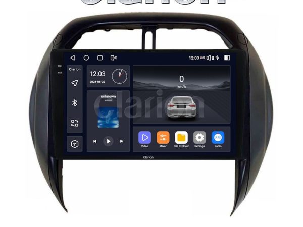 CLARION GL75071CL Οθόνη OEM Multimedia Αυτοκινήτου για Toyota Rav4 2000 > 2006 (CarPlay/AndroidAuto/BT/GPS/WIFI/GPRS)