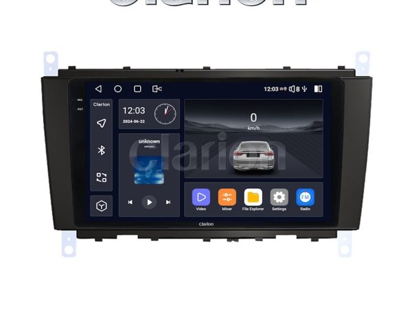 CLARION GL75093S Οθόνη OEM Multimedia Αυτοκινήτου για Mercedes C-Class W203 2000 > 2007 (CarPlay/AndroidAuto/BT/GPS/WIFI/GPRS)