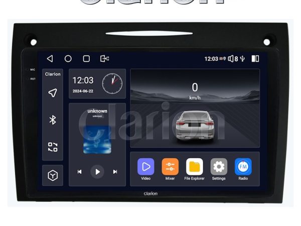 CLARION GL75096 Οθόνη OEM Multimedia Αυτοκινήτου για Mercedes SLK (W171) (CarPlay/AndroidAuto/BT/GPS/WIFI/GPRS)