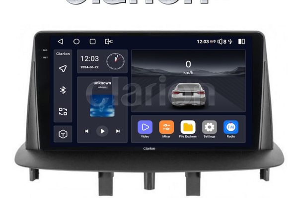 CLARION GL75145 Οθόνη OEM Multimedia Αυτοκινήτου για RENAULT MEGANE3 (CarPlay/AndroidAuto/BT/GPS/WIFI/GPRS)