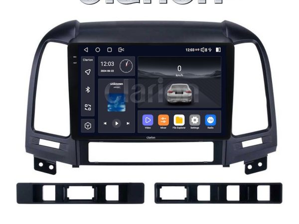 CLARION GL75239 Οθόνη OEM Multimedia Αυτοκινήτου για Hyundai SantaFe 2006 > 2013 (CarPlay/AndroidAuto/BT/GPS/WIFI/GPRS)