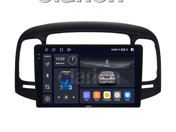 CLARION GL75269 Οθόνη OEM Multimedia Αυτοκινήτου για Hyundai Accent 2006 > 2012 (CarPlay/AndroidAuto/BT/GPS/WIFI/GPRS)