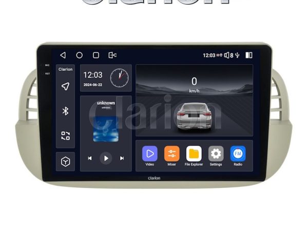 CLARION GL75315 Οθόνη OEM Multimedia Αυτοκινήτου για Fiat 500 2007 > 2016 (CarPlay/AndroidAuto/BT/GPS/WIFI/GPRS)