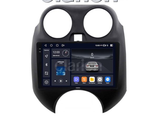CLARION GL75459 Οθόνη OEM Multimedia Αυτοκινήτου για Nissan Micra 2010 > 2014 (CarPlay/AndroidAuto/BT/GPS/WIFI/GPRS)