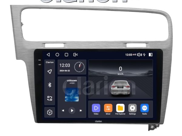 CLARION GL75591 Οθόνη OEM Multimedia Αυτοκινήτου για VW GOLF7 (CarPlay/AndroidAuto/BT/GPS/WIFI/GPRS)