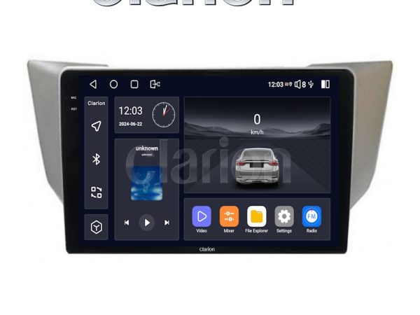 CLARION GL75620 Οθόνη OEM Multimedia Αυτοκινήτου για LEXUS RS 2003>2009 (CarPlay/AndroidAuto/BT/GPS/WIFI/GPRS)