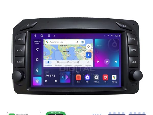 LM Digital - LM E8171 GPS Οθόνη OEM Multimedia Αυτοκινήτου για MERCEDES C (W203) - CLK (W208) 1999 > 2003 (CarPlay/AndroidAuto/BT/GPS/WIFI/GPRS)