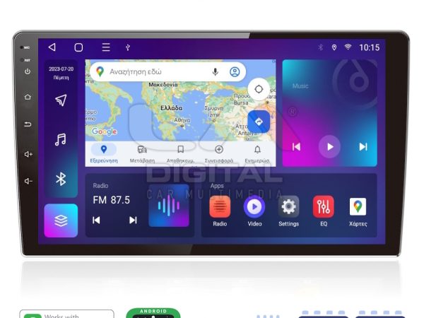 LM Digital - LM E8909 GPS Οθόνη universal tablet style Multimedia Αυτοκινήτου 9inch (CarPlay/AndroidAuto/BT/GPS/WIFI)