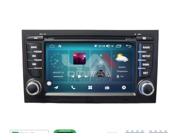 LM Digital - LM Q8050 GPS Οθόνη OEM Multimedia Αυτοκινήτου για AUDI A4 8Ε 2001 > 2008(για οχήματα με εργοστασιακή 1din θέση, είναι απαραίτητη επιπλέον βάση)SEAT EXEO 2008>2013 (CarPlay/AndroidAuto/BT/GPS/WIFI/GPRS)