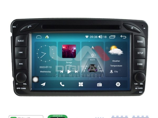 LM Digital - LM Q8171 GPS Οθόνη OEM Multimedia Αυτοκινήτου για MERCEDES C (W203) - CLK (W208) 1999 > 2003 (CarPlay/AndroidAuto/BT/GPS/WIFI/GPRS)