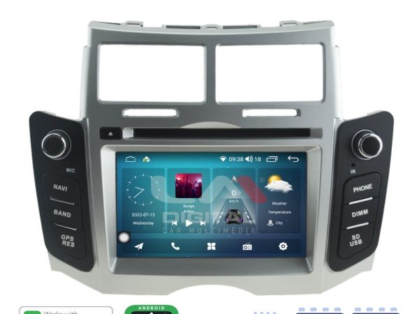 LM Digital - LM R8084 GPS Οθόνη OEM Multimedia Αυτοκινήτου για ΤΟΥΟΤΑ YARIS 2006 > 2011 (CarPlay/AndroidAuto/BT/GPS/WIFI/GPRS)