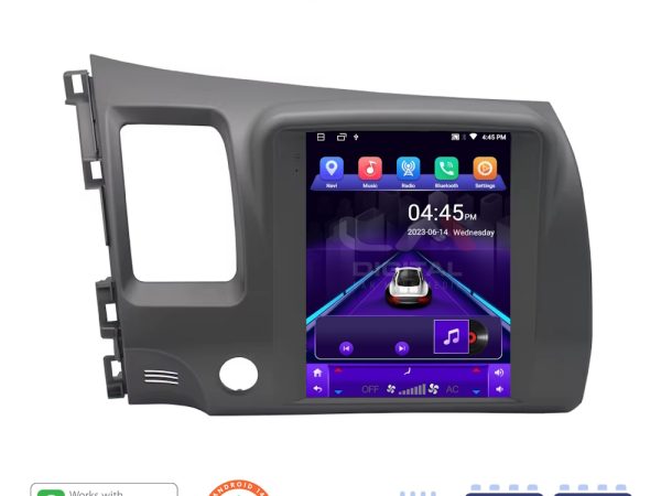 LM Digital - LM TN4644 GPS Οθόνη OEM Multimedia τυπου Tesla 9,7inch Honda Civic 4πορτο 2006 > 2012 (CarPlay/AndroidAuto/BT/GPS/WIFI/GPRS)