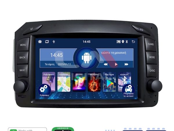 LM Digital - LM V4171 GPS Οθόνη OEM Multimedia Αυτοκινήτου για MERCEDES C (W203) - CLK (W208) 1999 > 2003 (CarPlay/AndroidAuto/BT/GPS/WIFI/GPRS)