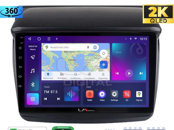 LM Digital - LM ZB8094 GPS Οθόνη OEM Multimedia Αυτοκινήτου για MITSUBISHI L200 2006 > 2014 (CarPlay/AndroidAuto/BT/GPS/WIFI/GPRS)