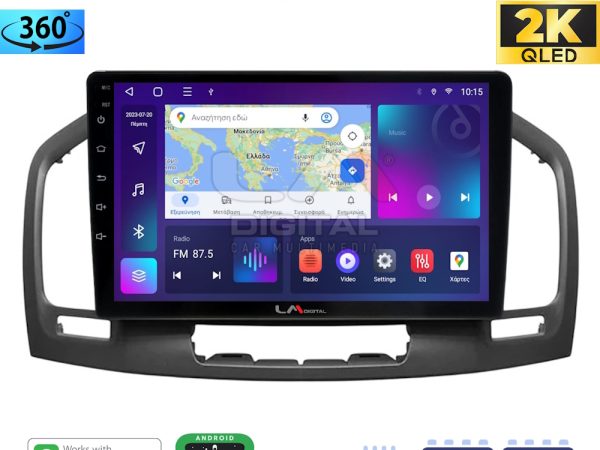 LM Digital - LM ZB8114 GPS Οθόνη OEM Multimedia Αυτοκινήτου για OPEL INSIGNIA 2007-2013 (CarPlay/AndroidAuto/BT/GPS/WIFI/GPRS)