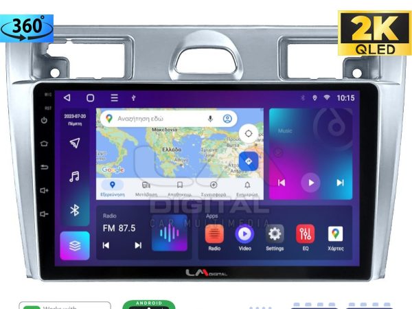 LM Digital - LM ZB8140 GPS Οθόνη OEM Multimedia Αυτοκινήτου για Ford Fiesta 2006 -> 2008 (CarPlay/AndroidAuto/BT/GPS/WIFI/GPRS)