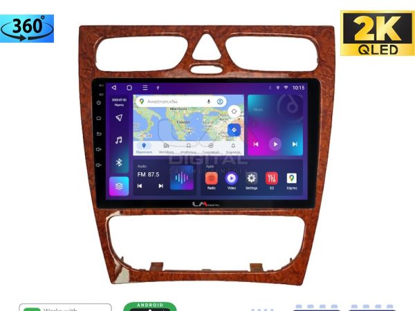 LM Digital - LM ZB8171W GPS Οθόνη OEM Multimedia Αυτοκινήτου για Mercedes C Class 1999 > 2004 (Προ Facelift) (CarPlay/AndroidAuto/BT/GPS/WIFI/GPRS)