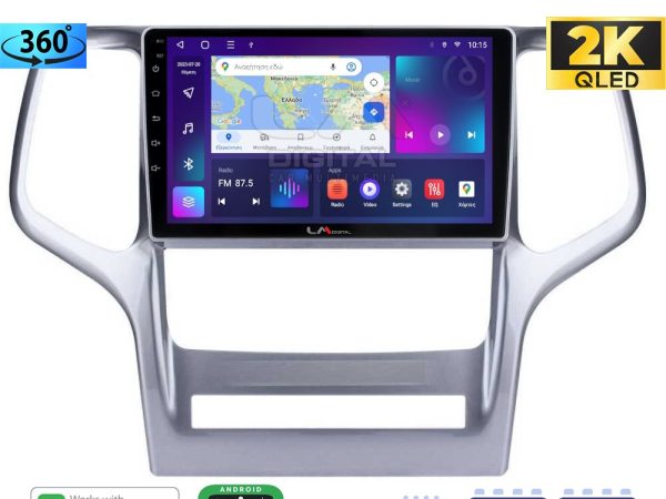 LM Digital - LM ZB8234 GPS Οθόνη OEM Multimedia Αυτοκινήτου για Jeep Gran Cherokee 2011 > 2013 (CarPlay/AndroidAuto/BT/GPS/WIFI/GPRS)