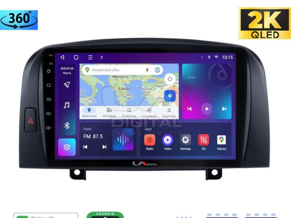 LM Digital - LM ZB8247 GPS Οθόνη OEM Multimedia Αυτοκινήτου για Hyundai Sonata 2006 > 2009 (CarPlay/AndroidAuto/BT/GPS/WIFI/GPRS)