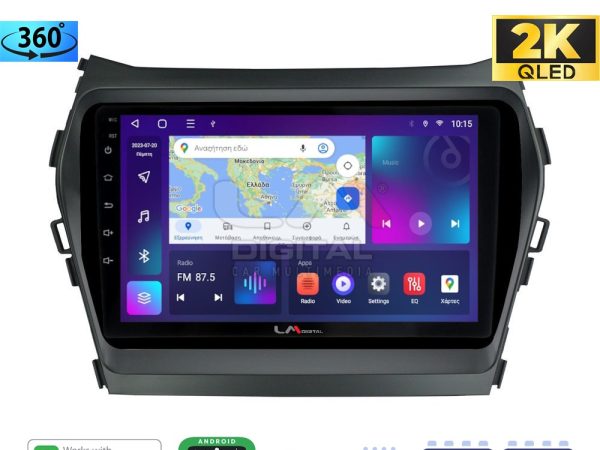 LM Digital - LM ZB8309 GPS Οθόνη OEM Multimedia Αυτοκινήτου για HY SANTA FE 2013 > 2017
HY IX45 (CarPlay/AndroidAuto/BT/GPS/WIFI/GPRS)