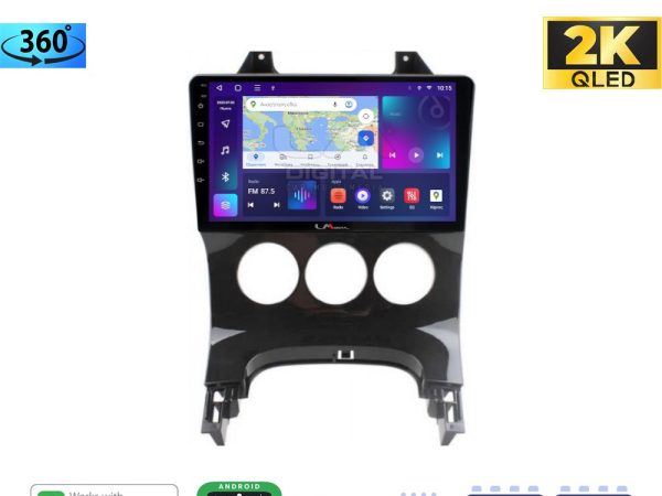 LM Digital - LM ZB8323A GPS Οθόνη OEM Multimedia Αυτοκινήτου για PEUGEOT 3008 2009>2016 & 206  2002>2006 (CarPlay/AndroidAuto/BT/GPS/WIFI/GPRS)