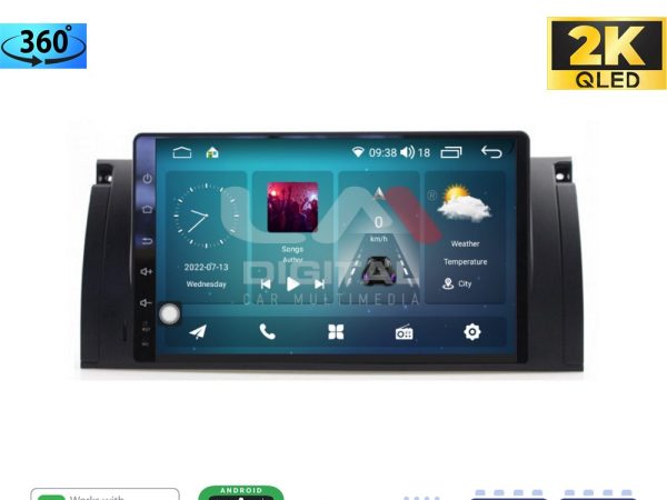LM Digital - LM ZB8394 GPS Οθόνη OEM Multimedia Αυτοκινήτου για BMW S5-S7-X5 (E38-E39-E59) 1998 2003 (CarPlay/AndroidAuto/BT/GPS/WIFI/GPRS)