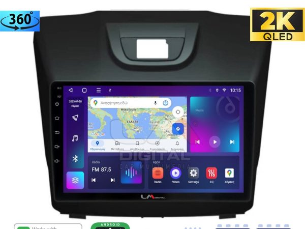 LM Digital - LM ZB8435 GPS Οθόνη OEM Multimedia Αυτοκινήτου για ISUZU DMAX 2012> (CarPlay/AndroidAuto/BT/GPS/WIFI/GPRS)
