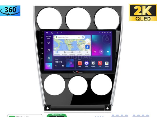 LM Digital - LM ZB8436 GPS Οθόνη OEM Multimedia Αυτοκινήτου για MAZDA 6 facelift 2005>2008  (CarPlay/AndroidAuto/BT/GPS/WIFI/GPRS)