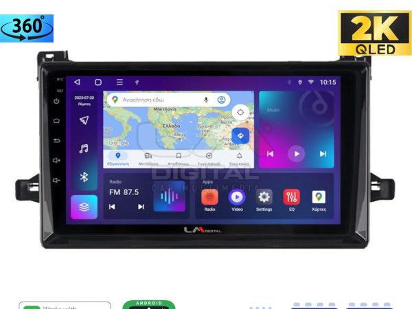 LM Digital - LM ZB8562 GPS Οθόνη OEM Multimedia Αυτοκινήτου για TOYOTA PRIUS 2016>  (CarPlay/AndroidAuto/BT/GPS/WIFI/GPRS)