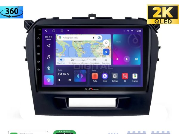 LM Digital - LM ZB8571 GPS Οθόνη OEM Multimedia Αυτοκινήτου για SUZUKI VITARA & BREZZA 2016> (CarPlay/AndroidAuto/BT/GPS/WIFI/GPRS)