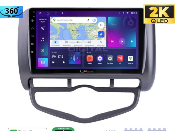 LM Digital - LM ZB8731 GPS Οθόνη OEM Multimedia Αυτοκινήτου για Honda Jazz 2003 - 2008 (CarPlay/AndroidAuto/BT/GPS/WIFI/GPRS)