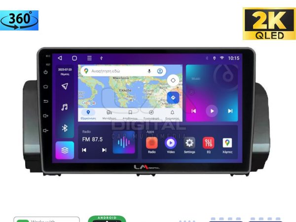 LM Digital - LM ZB8777 GPS Οθόνη OEM Multimedia Αυτοκινήτου για Dacia Logan, Duster, Santero 2021 Facelift (CarPlay/AndroidAuto/BT/GPS/WIFI/GPRS)