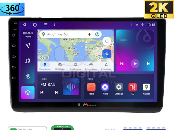 LM Digital - LM ZB8892 GPS Οθόνη OEM Multimedia Αυτοκινήτου για Opel Vivaro - Renault Trafic - Nissan Primastar 2002 >2009 (CarPlay/AndroidAuto/BT/GPS/WIFI/GPRS)