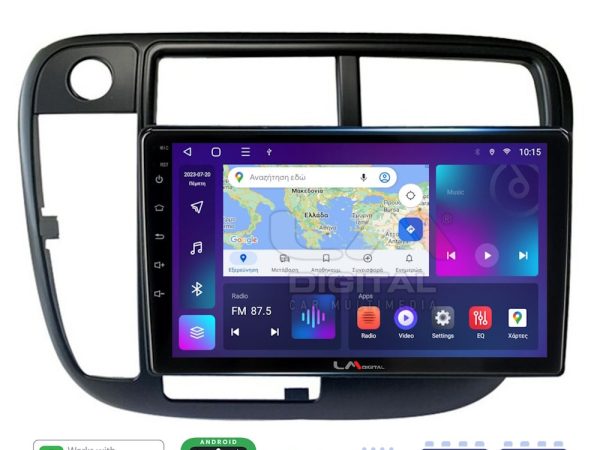 LM Digital - LM ZC8377 GPS Οθόνη OEM Multimedia Αυτοκινήτου για Honda Civic 1999 > 2001 (CarPlay/AndroidAuto/BT/GPS/WIFI/GPRS)