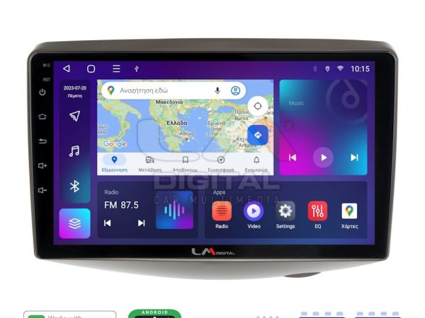 LM Digital - LM ZC8402 GPS Οθόνη OEM Multimedia Αυτοκινήτου για Toyota Yaris 1999 > 2004 (CarPlay/AndroidAuto/BT/GPS/WIFI/GPRS)