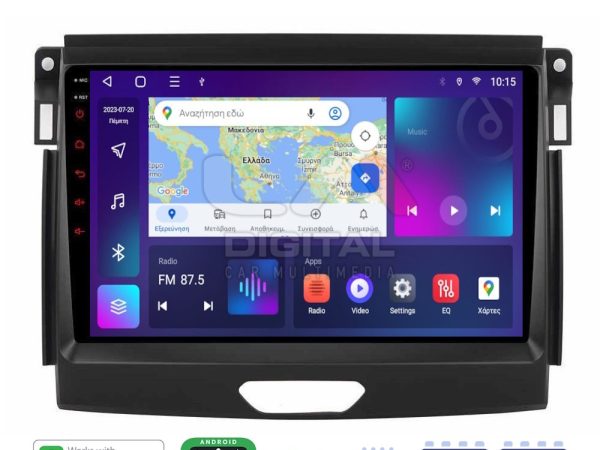 LM Digital - LM ZC8574 GPS Οθόνη OEM Multimedia Αυτοκινήτου για Ford Ranger 2015 > 2020 (CarPlay/AndroidAuto/BT/GPS/WIFI/GPRS)