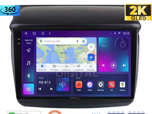 LM Digital - LM ZD8094 GPS Οθόνη OEM Multimedia Αυτοκινήτου για MITSUBISHI L200 2006 > 2014 (CarPlay/AndroidAuto/BT/GPS/WIFI/GPRS)