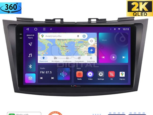 LM Digital - LM ZD8179 GPS Οθόνη OEM Multimedia Αυτοκινήτου για SUZUKI SWIFT 2011>2016 (CarPlay/AndroidAuto/BT/GPS/WIFI/GPRS)
