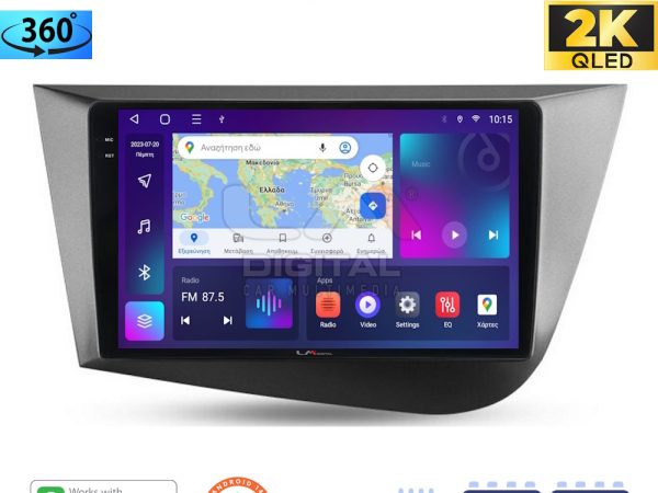 LM Digital - LM ZD8217 GPS Οθόνη OEM Multimedia Αυτοκινήτου για Seat Leon 2005>2012 (CarPlay/AndroidAuto/BT/GPS/WIFI/GPRS)