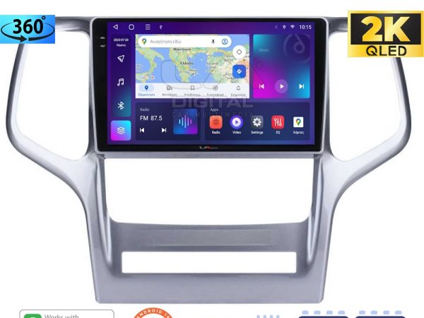 LM Digital - LM ZD8234 GPS Οθόνη OEM Multimedia Αυτοκινήτου για Jeep Gran Cherokee 2011 > 2013 (CarPlay/AndroidAuto/BT/GPS/WIFI/GPRS)