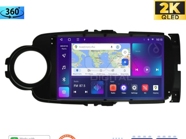 LM ZD8254 GPS Οθόνη OEM Multimedia Αυτοκινήτου για Toyota Yaris 2012 > 2015 Αν το αυτοκίνητο είναι υβριδικό, παρακαλώ ενημερώστε μας πριν την παραγγελία σας. (CarPlay/AndroidAuto/BT/GPS/WIFI/GPRS)