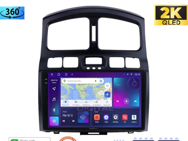 LM Digital - LM ZD8317 GPS Οθόνη OEM Multimedia Αυτοκινήτου για Hyundai Santa Fe 2000 > 2006 (CarPlay/AndroidAuto/BT/GPS/WIFI/GPRS)