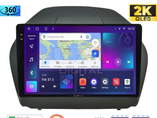 LM Digital - LM ZD8414 GPS Οθόνη OEM Multimedia Αυτοκινήτου για HYUNDAI IX35 2009>2015  (CarPlay/AndroidAuto/BT/GPS/WIFI/GPRS)