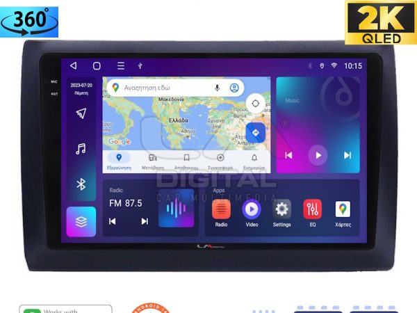 LM Digital - LM ZD8466 GPS Οθόνη OEM Multimedia Αυτοκινήτου για Fiat Stilo 2001 > 2007 (CarPlay/AndroidAuto/BT/GPS/WIFI/GPRS)