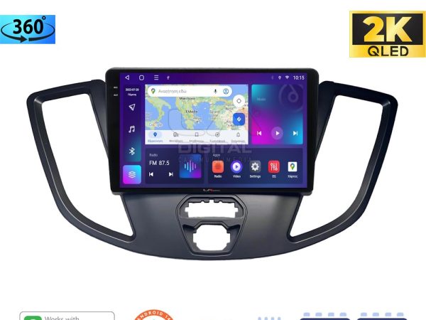 LM Digital - LM ZD8758 GPS Οθόνη OEM Multimedia Αυτοκινήτου για Ford Transit 2013 > 2018 (CarPlay/AndroidAuto/BT/GPS/WIFI/GPRS)